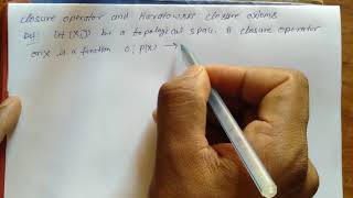 Closure operator and Kuratowski closure axiom