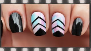 Акварельный маникюр с модным дизайном 2015 | Pastel Watercolor Nail Art