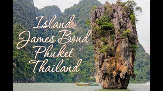 Поездка на остров James Bond возле Phuket Thailand
