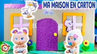 ? Bébés BELLIES: Fraise construit la SUPER MAISON EN CARTON pour ses poupons! Vidéo Jouet et Poupée