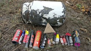 ?ВЗРЫВАЕМ БИДОН БОЛЬШОЙ ПЕТАРДОЙ? ТЕСТ МОЩНЫХ ПЕТАРД ПОД БИДОНОМ? ЧАСТЬ 3