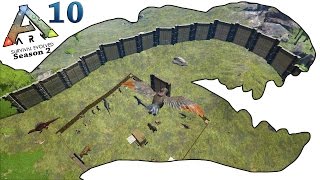 ARK Survival Evolved Gameplay - S2 Ep10 - Behemoth Gate City Wall - Let's Play