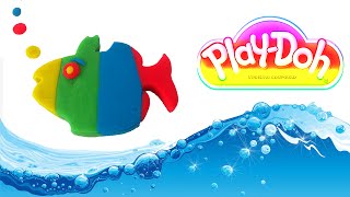 Oyun Hamuru Balık Nasıl Yapılır? Play Doh Easy Rainbow Fish