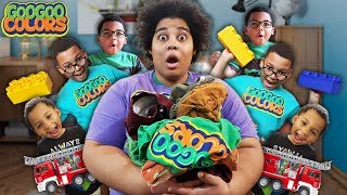 Clean Up Song! (Goo Goo Mom Teaches Sons to Put Away Toys)