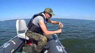 Калининградский залив. Рыбалка. Тест кресла Кресло Classic Fishing Seat в лодке ПВХ.