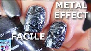 [TUTO] Nail Art Effet Métal Froissé FACILE!