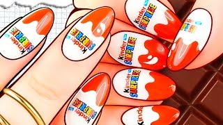 KINDER Surprise Eggs Nails! | DollHouse DIY ♥