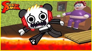 Roblox Escape Grandma's House CRAZY CATS Let's Play with Combo Panda