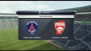 Paris SG - AS Nancy Lorraine [PES 2013] | Ligue 1 2012-2013 (28ème Journée) | CPU Vs. CPU