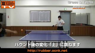 【GrassDtecs TIBHAR】このカット打てますか？デスカット炸裂【卓球知恵袋】