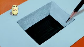 Very Easy!! 쉬운 3D 입체그림 그리기,간단한 그림,착시현상 그리기,재미있는 미술