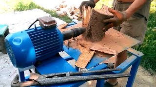 Дровокол конусный резьбовой своими руками (1,5kW; 675об/мин.) / Log splitter screw cone