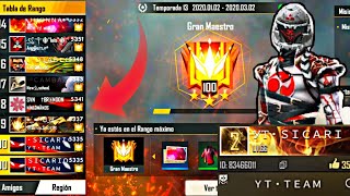 ASÍ LLEGO AL TOP GLOBAL 100 CON EL HACK DE LUAY // FREE FIRE //SICARIO_YT