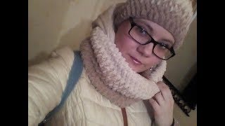 Как связать шапку крючком , пышными столбиками.