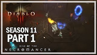 Diablo 3 Season 11 Necromancer Lets Play Part 1 - Adventure
