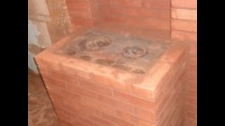 Кладка кирпичной дачной печи( стоимость материалов 11 тыс.руб.) часть 1/2