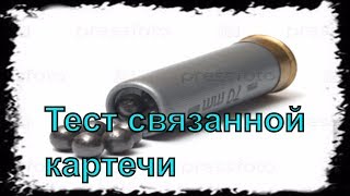 Тест связанной картечи 12x70.