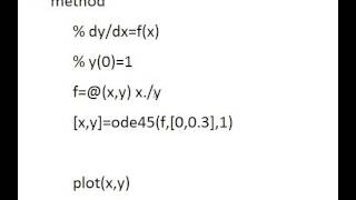 How to solve ode using matlab