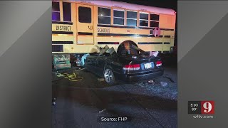 Video: Driver critical, another arrested after street racing crash in Orange County, FHP says