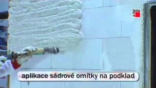 Sádrové omítky a stěrky