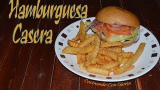 Hamburguesas Caseras - Cocinando Con Gloria - Comida Colombiana
