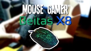 Mouse Gamer Beitas X8 (Unboxing / Review / Gameplay)