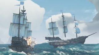 ЭПИЧНАЯ БИТВА ОГРОМНЫХ ГАЛЕОНОВ И ЗАТОНУВШИЙ КОРАБЛЬ-ПРИЗРАК - SEA OF THIEVES