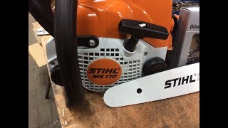 STIHL MS170 аккуратно ,,запиленная,, бензопила?