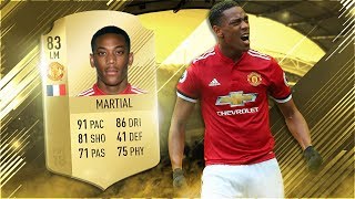 FIFA 18 Upgraded Martial Review - 83 Upgraded Anthony Martial Player Review - Fifa 18 Ultimate Team