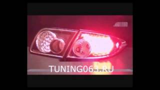 Задние фонари Mazda 6 '04- cедан, полностью светодиодные, черные