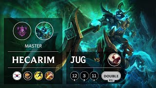 Hecarim Jungle vs Lee Sin - KR Master Patch 9.11