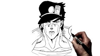 How to Draw Jotaro | Step By Step | JoJo's Bizarre Adventure