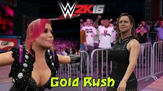 Stephanie McMahon vs. Natalya  - Barefoot Gold Rush | Sexy WWE2K16 barefoot Match
