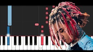 Lil Pump - Racks on Racks (Piano Tutorial)