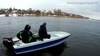 Испытание моторной лодки Cayman 36S на воде