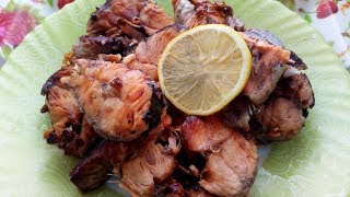 Жареная горбуша с лимоном! Вкусно!