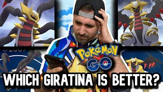 WHICH GIRATINA IS BETTER? GO BATTLE LEAGUE | POKEMON GO PVP