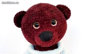 Амигуруми: схема Мишутки. Игрушки вязаные крючком. Free crochet patterns.