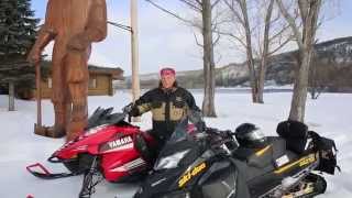 BIG Scenic Snowmobile Trail Lookouts with Back Roads Bill Steer