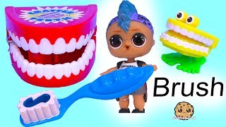 Brush Your Teeth ! Tooth Cavity Attack with LOL Suprise Punk Boi Boy - Video
