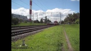 Электровоз ЭП10-007 (ТЧЭ-6) со скорым поездом № 046В, Москва - Воронеж + ЭДМ-0289 (ТЧ-7).
