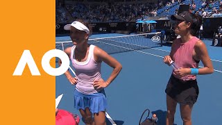 Su-Wei Hsieh & Barbora Strycova on-court interview (3R) | Australian Open 2020