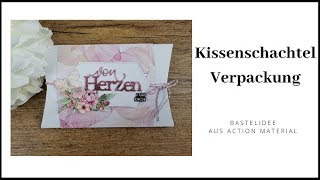 Kissenschachtel Verpackung ~ Action Bastelmaterial