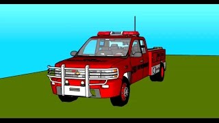 Мультики машинки - пожарная машина