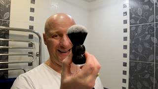 Бритьё.Скатл.RazoRock German 37 Slant.Amici.Soap Alli.RazoRock Shaving Brush.Тройной