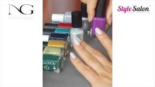Дизайн лаками на коротких ногтях "Абстракция" / Design with polishes on a short nails