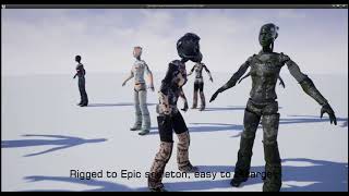 CyborgGirl for unreal engine marketplace