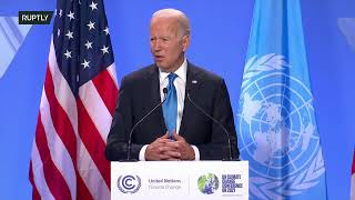 LIVE: Biden delivers remarks on sidelines of COP26