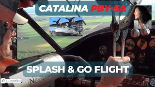 Catalina PBY-5A splash-and-go flight (onboard)