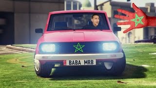 رحله مجنونه بسيارات مغربية 100% في لعبة حرامى السيارات 5 | Grand Theft Auto V PC